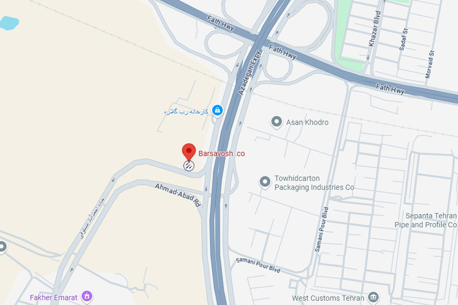 لوکیشن نمایندگی مرکزی برساوش